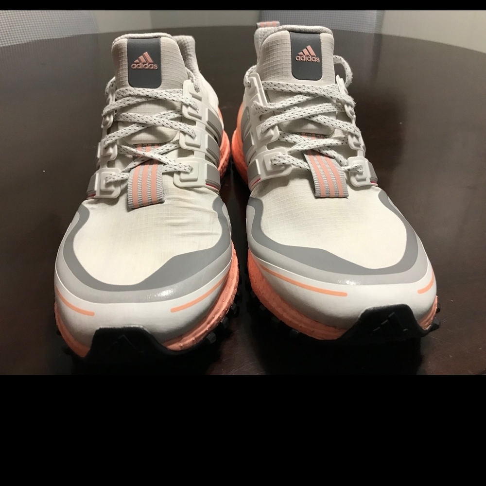 Adidas White and Pink Athletic Shoes for Performance